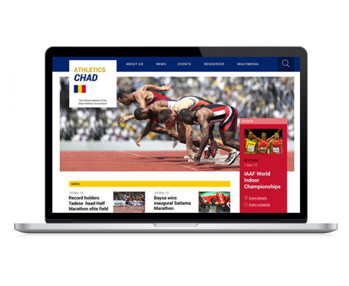 Micro site templates for IAAF